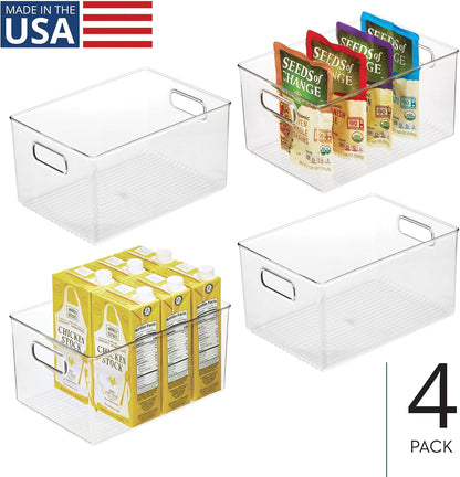 iDesign Recycled Plastic Pantry Storage Bin – Linus Collection - Clear