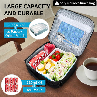 Game Console Insulated Lunch Bag lonchera for Teen Boy Kid Gamer Lunch Box Bento Reusable Large Capacity Portable Waterproof Leakproof with name tag to School Office Picnic (1PCS Lunch Bag)