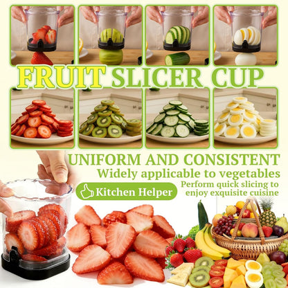 Hendiy Strawberry Slicer, Black, 1-Pack
