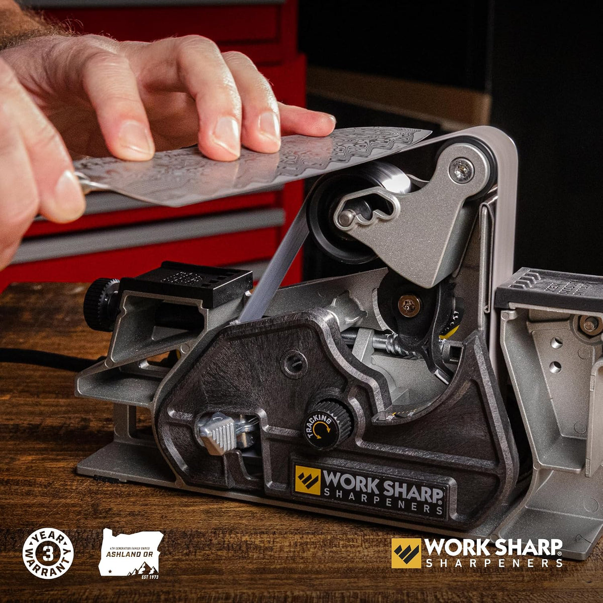 Work Sharp Ken Onion Knife Sharpener Tool - Adjustable Knife Sharpening System - For Knives, Scissors, Serrated Blades, & Tools