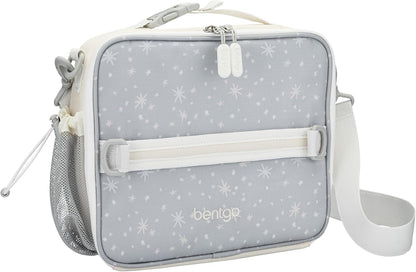 Bentgo Kids Lunch Bag - Durable, Double-Insulated Lunch Bag for Kids 3+; Holds Lunch Box, Water Bottle, & Snacks; Easy-Clean Water-Resistant Fabric & Multiple Zippered Pockets (Mermaid)