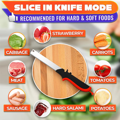 2 in 1 Kitchen Scissors for Food with Knife Sharpener (Grey)