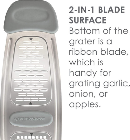 Rachael Ray Multi Stainless Steel Grater, Marine Blue, Small