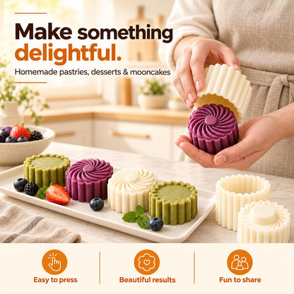 2027 New Thickened Creative Double-Ended Pastry Mooncake Cookie Molds
