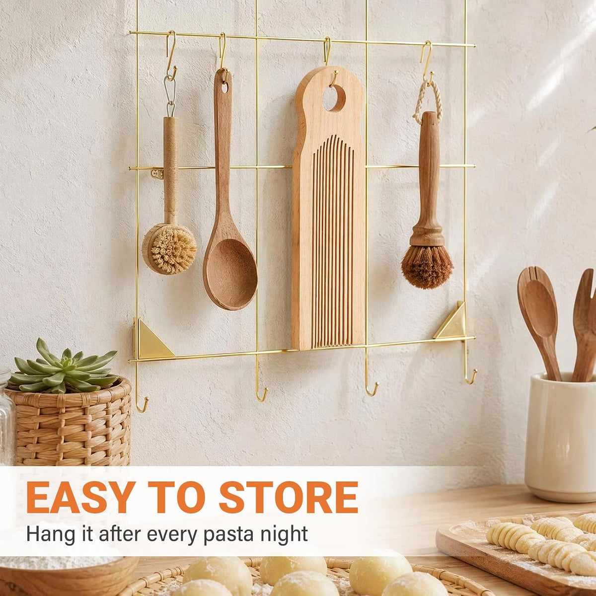 Wooden Gnocchi Board for Homemade Gnocchi & Pasta Making