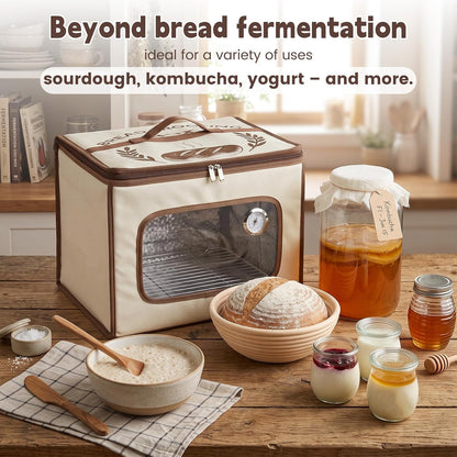 Folding Bread Proofing Box with 68-131℉ Temperature Control and 99H Timer
