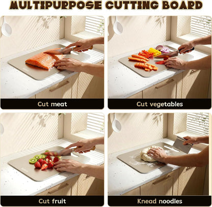 3pcs Titanium Cutting Boards for Kitchen, 2026 New Titanium Cutting Board Set of 3, Double Sided Non Toxic Chopping Boards, Hygiene, Dishwasher Safe, Easy To Clean, for Meat, Fruit, Vegetables(S+M+L)