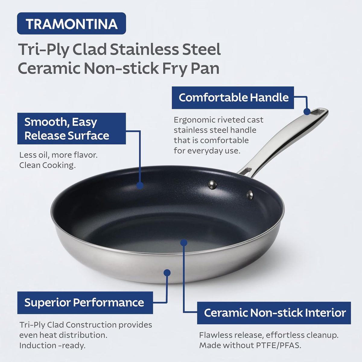 Tramontina Signature Stainless Steel Pasta Strainer Insert for Pot