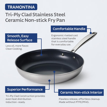 Tramontina Signature Stainless Steel Pasta Strainer Insert for Pot