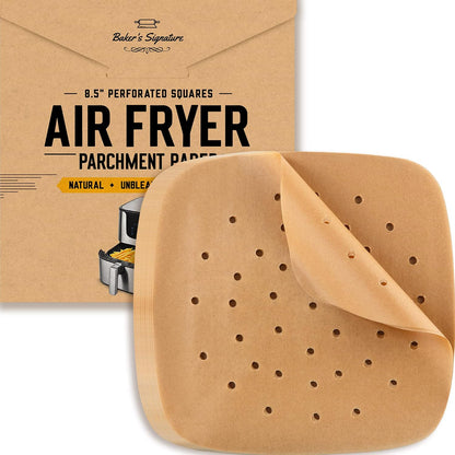 Bamboo Steamer Liners 8.5", 220 Pcs Air Fryer Parchment Paper Sheets