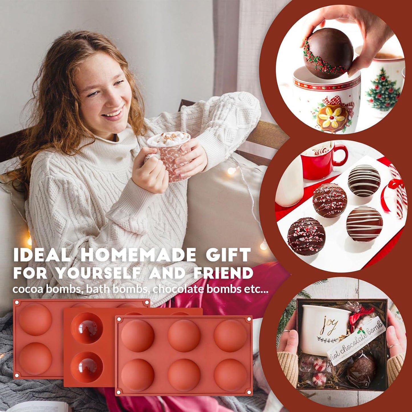 HKNMTT Silicone Muffin Pan for Baking, Cupcake Egg bites Brownie Mold 12 Cup Regular Size, Oven Safe BPA Free kitchen Appliances