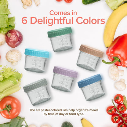 Glass Portion Control Bariatric Containers (3 Pack), 1 Cup Food Containers with Two 4 oz Compartments, 4oz Food Storage Containers for meal prep, Microwave Safe Glass Portion Containers with Lids