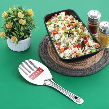 HAZEL Stainless Steel Cake Pie & Pastry Serving Spoon with Handle Slicer Lifter, Silver