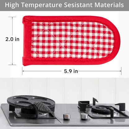Cast Iron Skillet Handle Covers,Pot Handle Covers Heat Resistant,Pot Holders for Kitchen Heat Resistant,Machine Washable Handle Mitts 2 PCS(Striped)