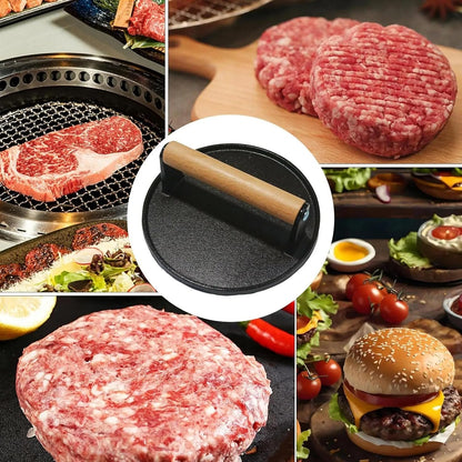 Grill Weight Press Cast Iron, 2.4LB Rectangle Meat Weight Bacon Smash