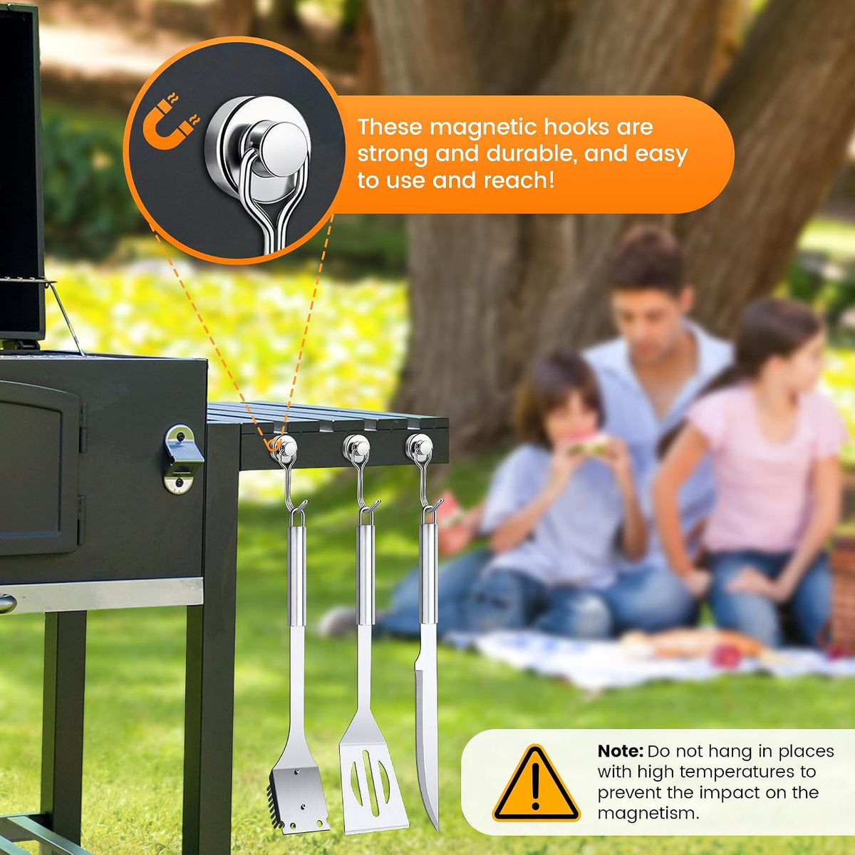 11 Pcs Grill Tools Set,BBQ ＆ Grilling Accessories Outdoor Barbecue Utensils