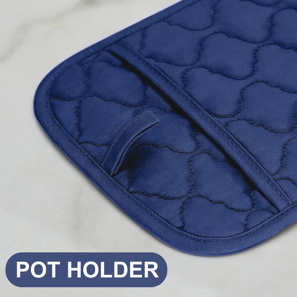 Oven Mitts Kitchen Towels and Dishcloths Pot Holders Sets, Oven Gloves Kitchen Dish Towels 500 Degree Heat Resistant Potholders with Non-Slip Silicone Surface for Cooking, Grilling, Baking-Gray
