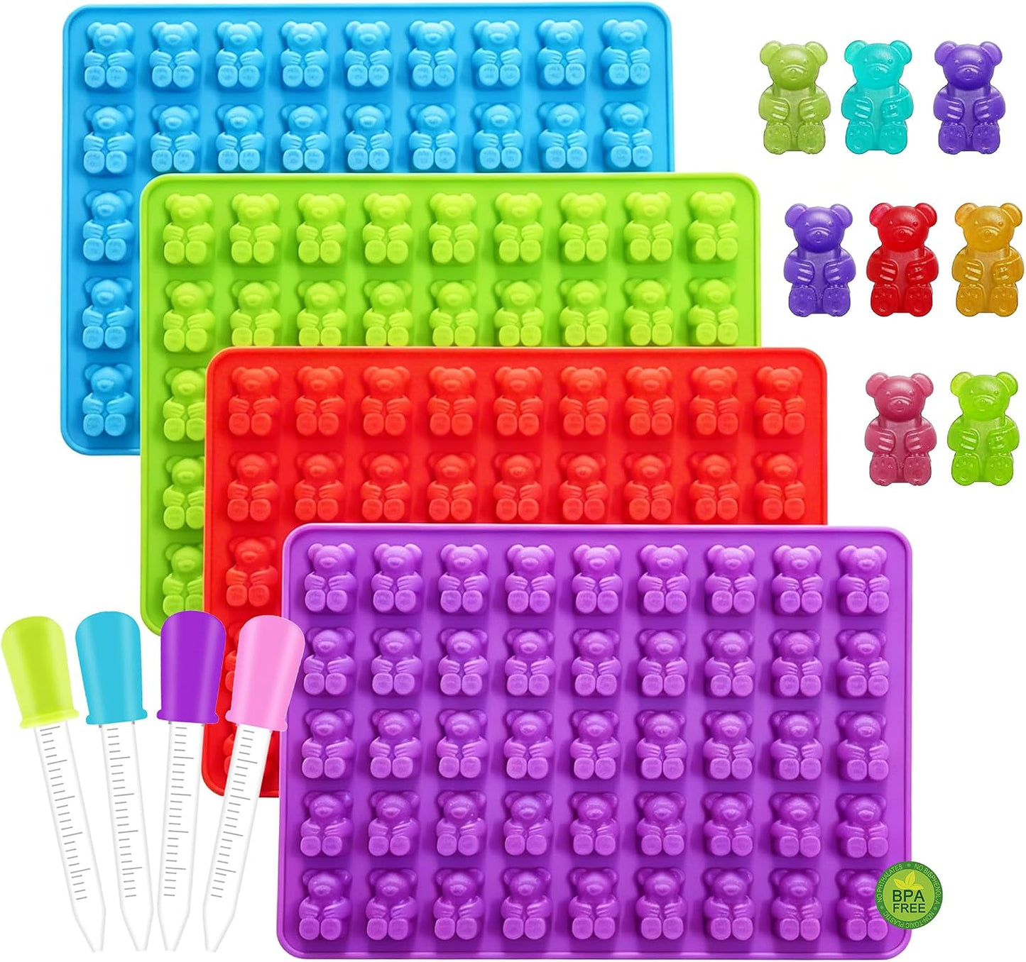 Reusable Non-Stick Silicone Baking Cups, Food Grade BPA Free Cupcake Muffin Liners, Oven & Dishwasher Safe Easy Release, Multicolor Rainbow, 24 Pack, for Muffins Cupcakes