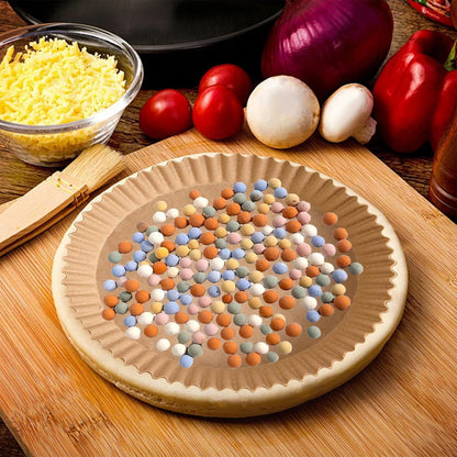 Incauca Pie Weights for Baking Crust, Multicolor Pie Crust Weights for Blind Baking, 10mm Round Baking Beads Weights, Reusable Beans for Pie Making, 2.2lbs