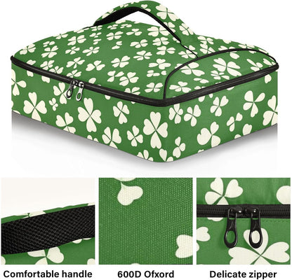 Casserole Carriers for Hot or Cold Food Reusable Casserole Dish Carrier Insulated Thermal Large Capacity Durable Perfect for Party Camping Family Gatherings Yellow Fish - Colors B
