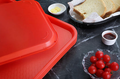 New Star Foodservice Fast Food Tray, Set of 12 (Black, 12 by 16-Inch)