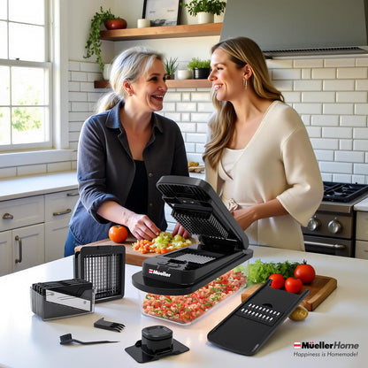 MUELLER HOME Pro-Series 10-in-1 Stainless Steel Multi Vegetable Chopper