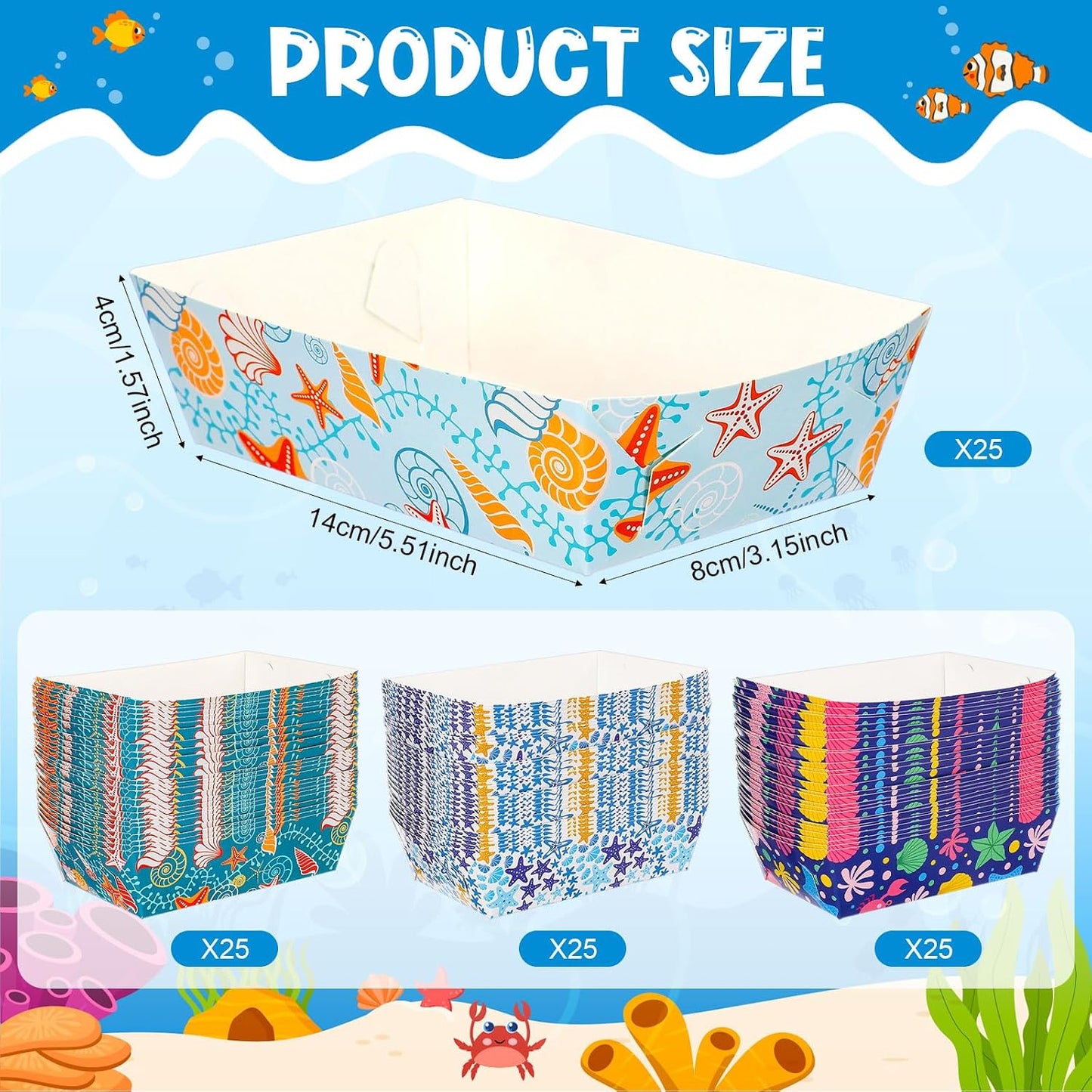 Honeydak 100 Pieces Mother's Day Heart Pattern Paper Food Trays Disposable Nacho Container Paper Boats Serving Trays for Hot Dog Popcorn Taco Snack Candy Food Container Party Supplies
