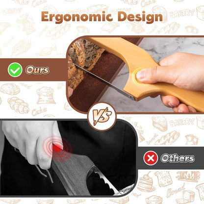Sourdough Bread Knife for Homemade Bread Cutter, Bread Slicer for Homemade