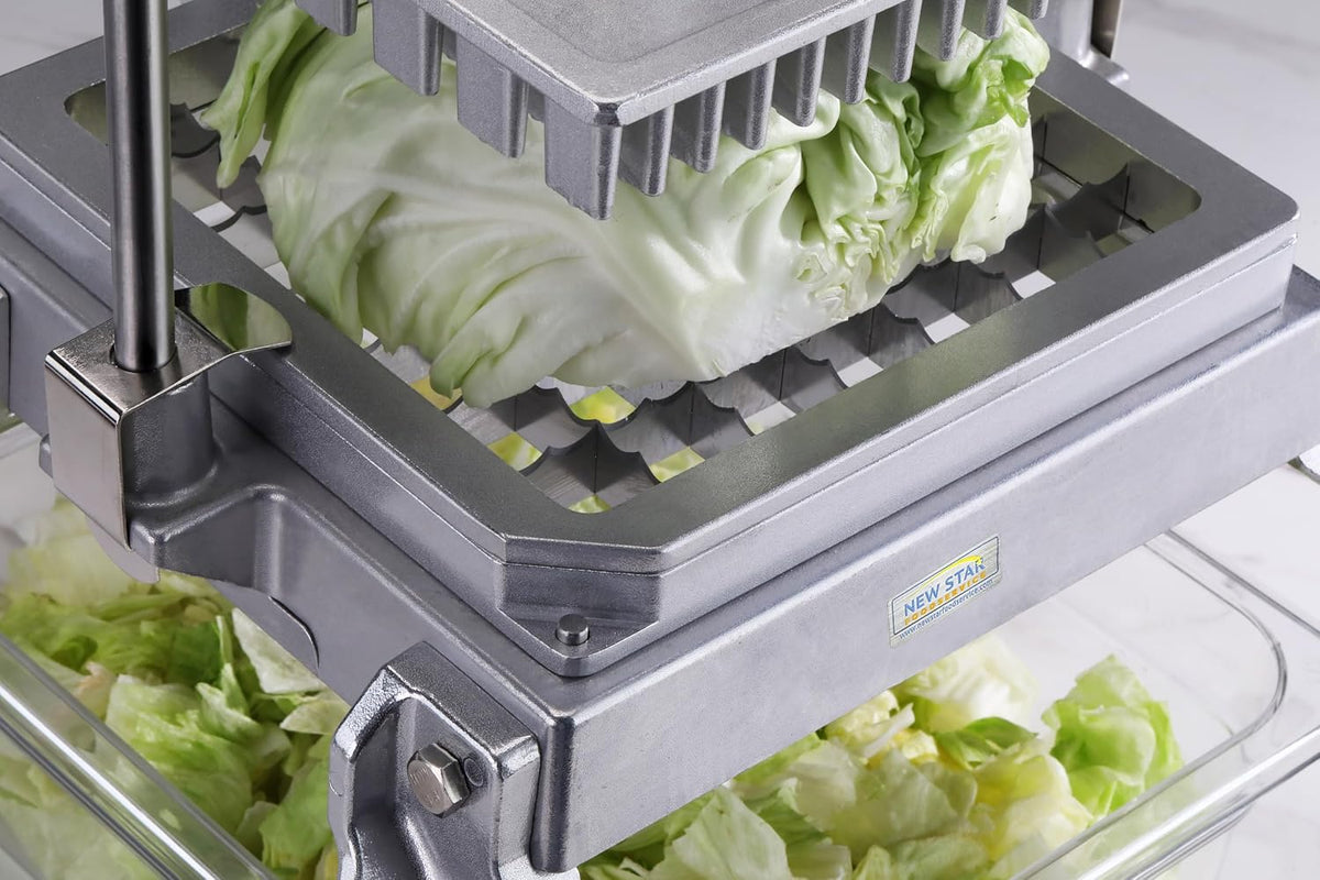 New Star Foodservice 1029055 Extra Heavy Duty Aluminum Frame Vegetable Slicer Lettuce Cutter (1/2 Inch)