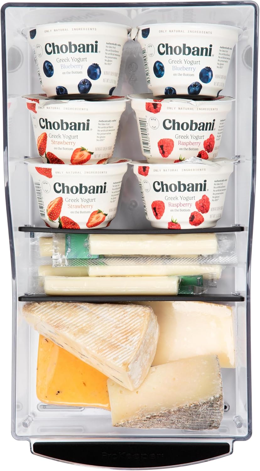 Progressive ProKeeper+ Pantry & Refrigerator Storage Containers – Modular Bins and Organizers (Narrow Stackable Bin, 16.1"L x 4.0"W x 3.6"H)