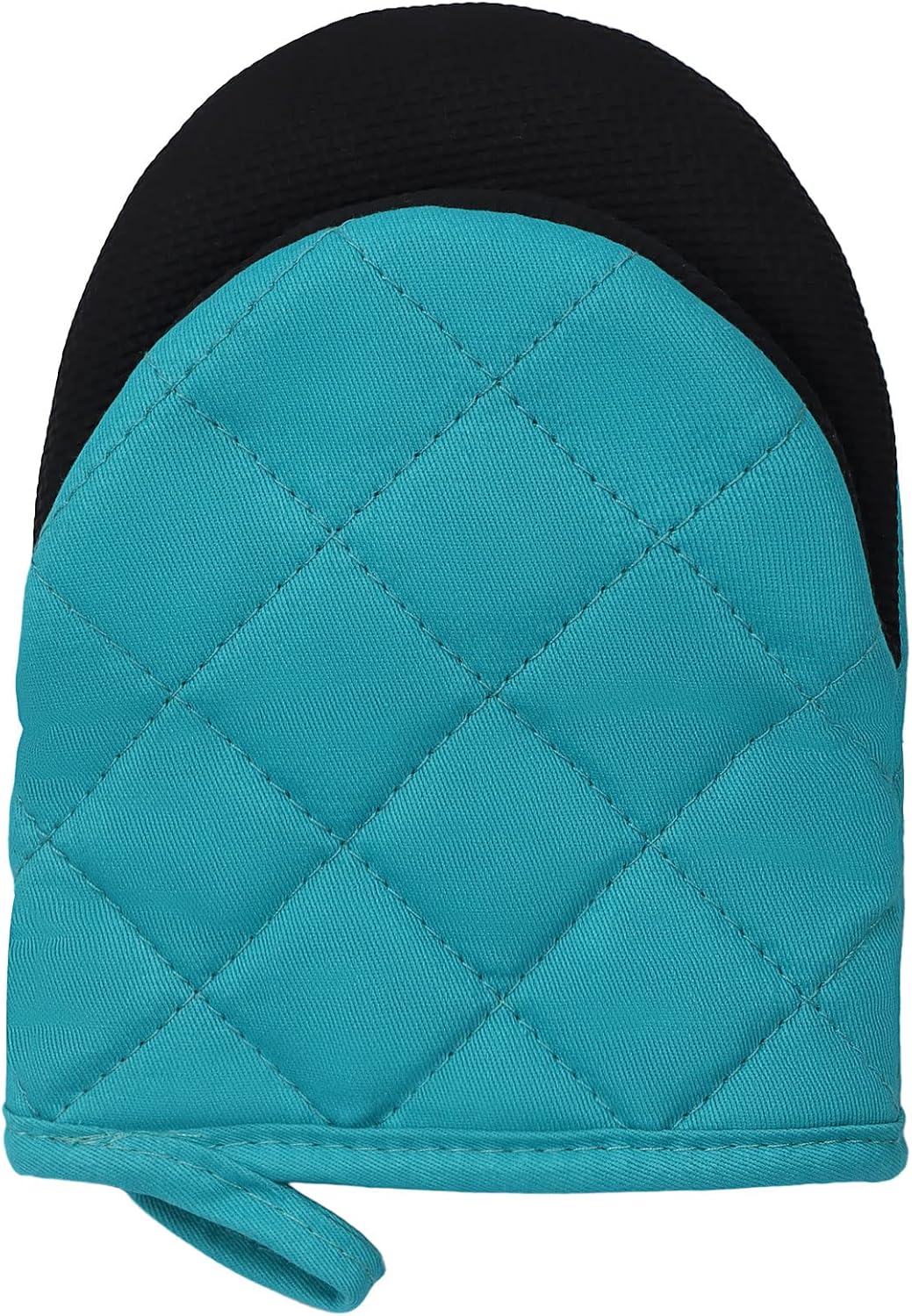 Goldmeet Mini Oven Mitts 2-Pack, 7"x5.5", 500°F Silicone Grip, Gray