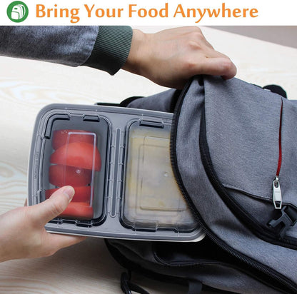 Enther Meal Prep Containers Single Lids Food Storage Bento BPA Free | Stackable | Reusable Lunch Boxes, Microwave/Dishwasher/Freezer Safe Portion Control (28 oz), 12 Pack 1 Compartment