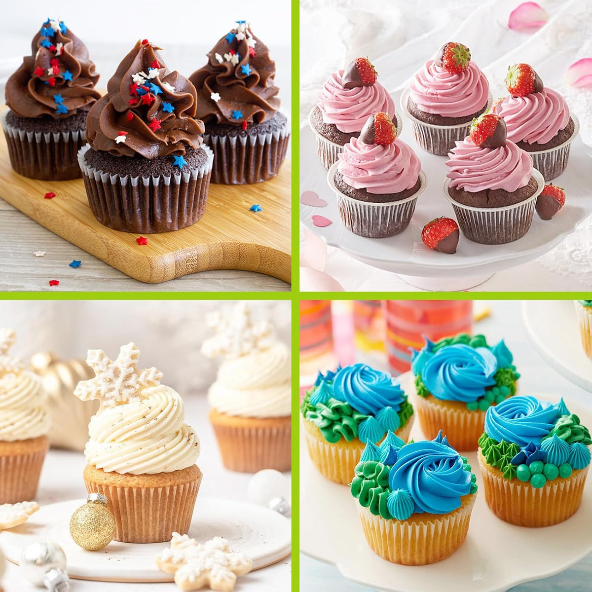 Suuker 1M Piping Tips Set, Large Star Cake Decorating Tips