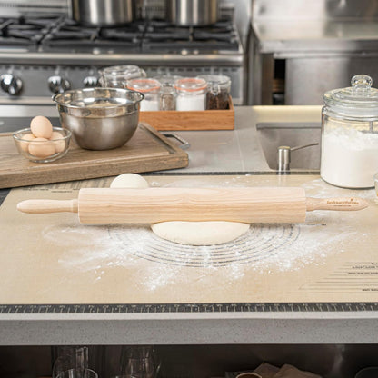 Restaurantware 12 in Wood Beech Asian Dowel Rolling Pin
