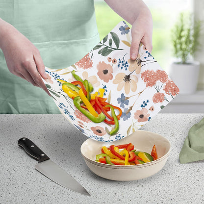 Cut N' Funnel Eat Fresh Designer Flexible Cutting Board Mat 15" x 11.5" Made in the USA Decorative Flexible Easy to Clean