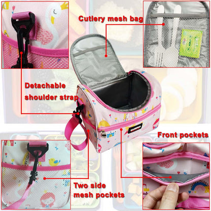 Lunch Bag for Kids Coole Lunch Box Tote for Women Girls Boys Children Student Insulated Bento Bag for School Work Picnic Outdoor Activities