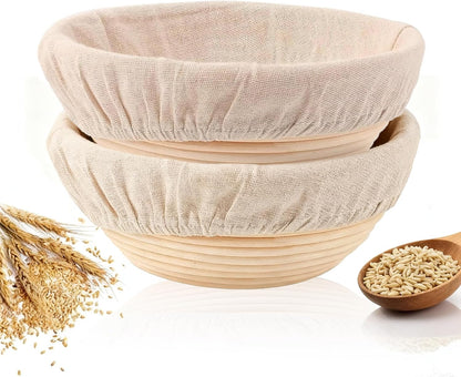 Banneton Bread Proofing Basket 2 Pack 10 In Oval Sourdough Proofing Basket