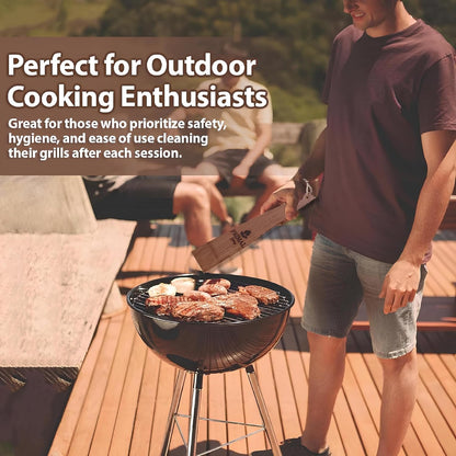 for the King of the Grill - PRIMAL GRILLING Combination Cedar BBQ Grill Scraper (1 x 12 & 1 x 18) - Natural, Bristle and Wire Free