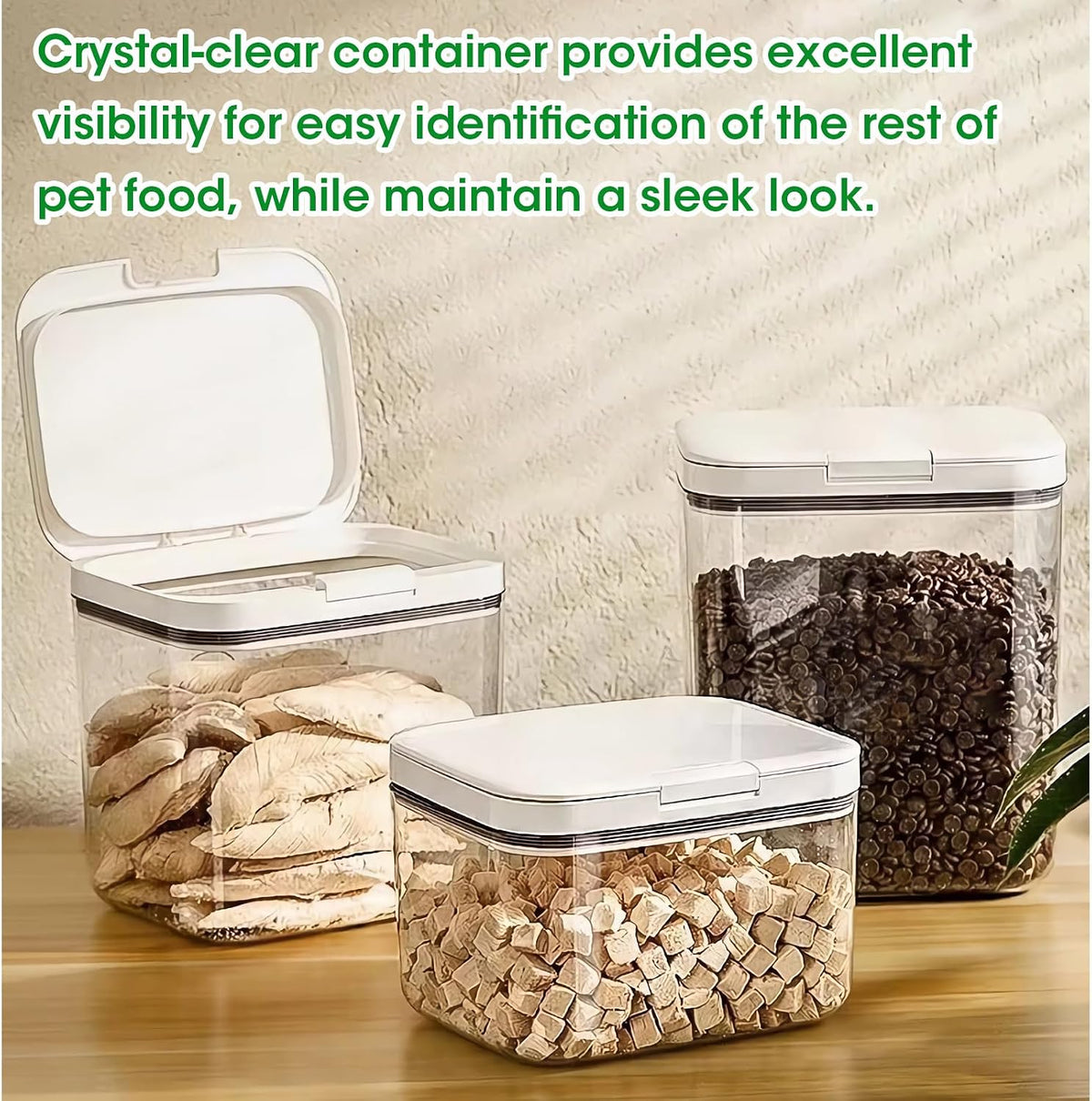 TBMax Dog Cat Food Storage Container 12Lbs with Airtight Flip-up Lid, Large Pet Food Dog Treat Container with Scoop, Airtight Food Storage Bin for Kitchen Organization