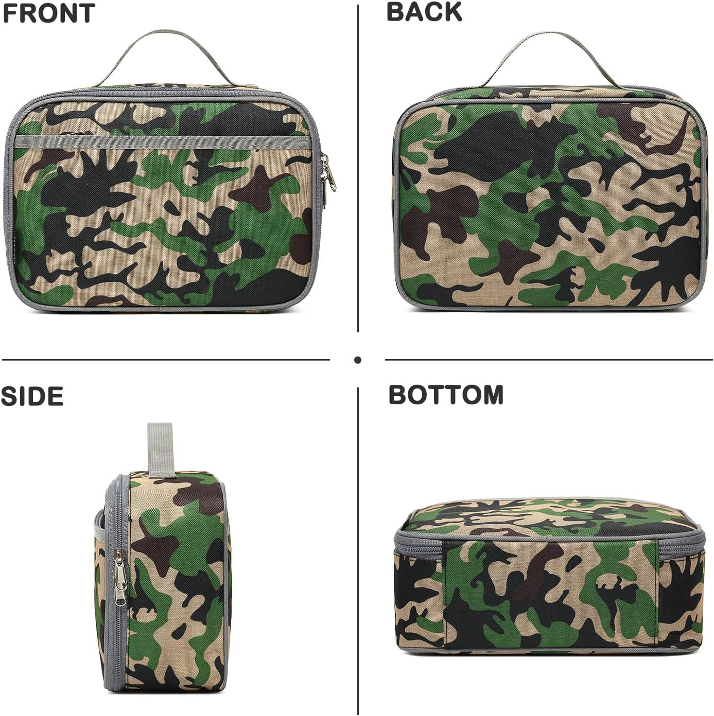 FlowFly Kids Lunch box Insulated Soft Bag Mini Cooler Back to School Thermal Meal Tote Kit for Girls, Boys, Astronaut - Colors A