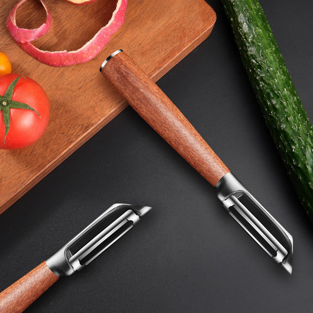 MAD SHARK Vegetable Peeler,Ultra Sharp Y Serrated Blade Peelers for Kitchen
