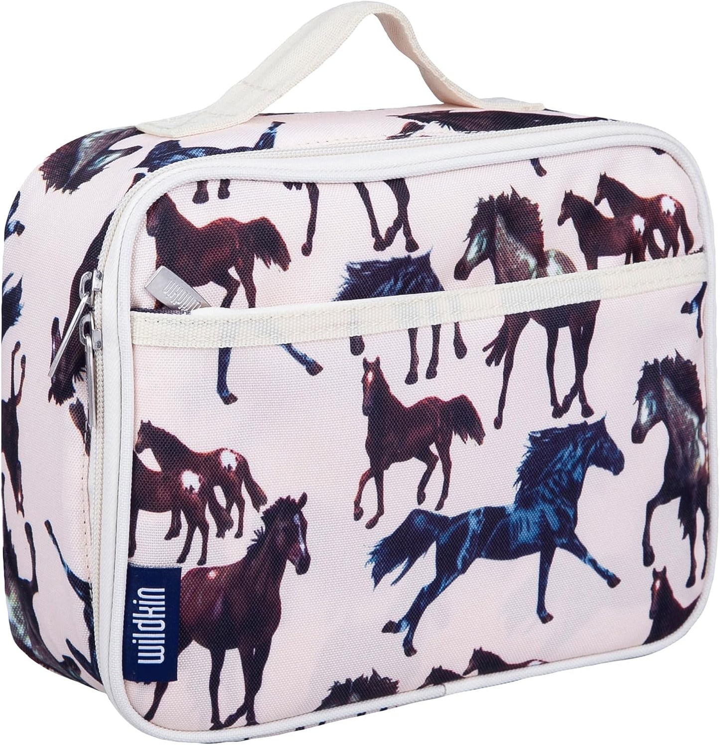 Wildkin Kids Insulated Lunch Box, Keeps Food Hot or Cold, BPA-Free with Mesh Pockets & Easy-Clean Lining – Ideal for School, Travel & Daycare – Holographic
