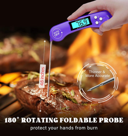 DOQAUS Meat Thermometer Digital – Instant Read Food Thermometer for Cooking