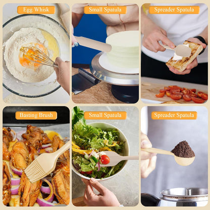 20-Piece Mixing Bowls Set with Airtight Lids – 6 Stainless Steel Kitchen Bowls (4.5QT, 4QT, 3.5QT, 2.1QT, 1.5QT, 1.1QT), 3 Grater Attachments, Non-Slip Silicone Bottoms, Perfect for Baking & Serving