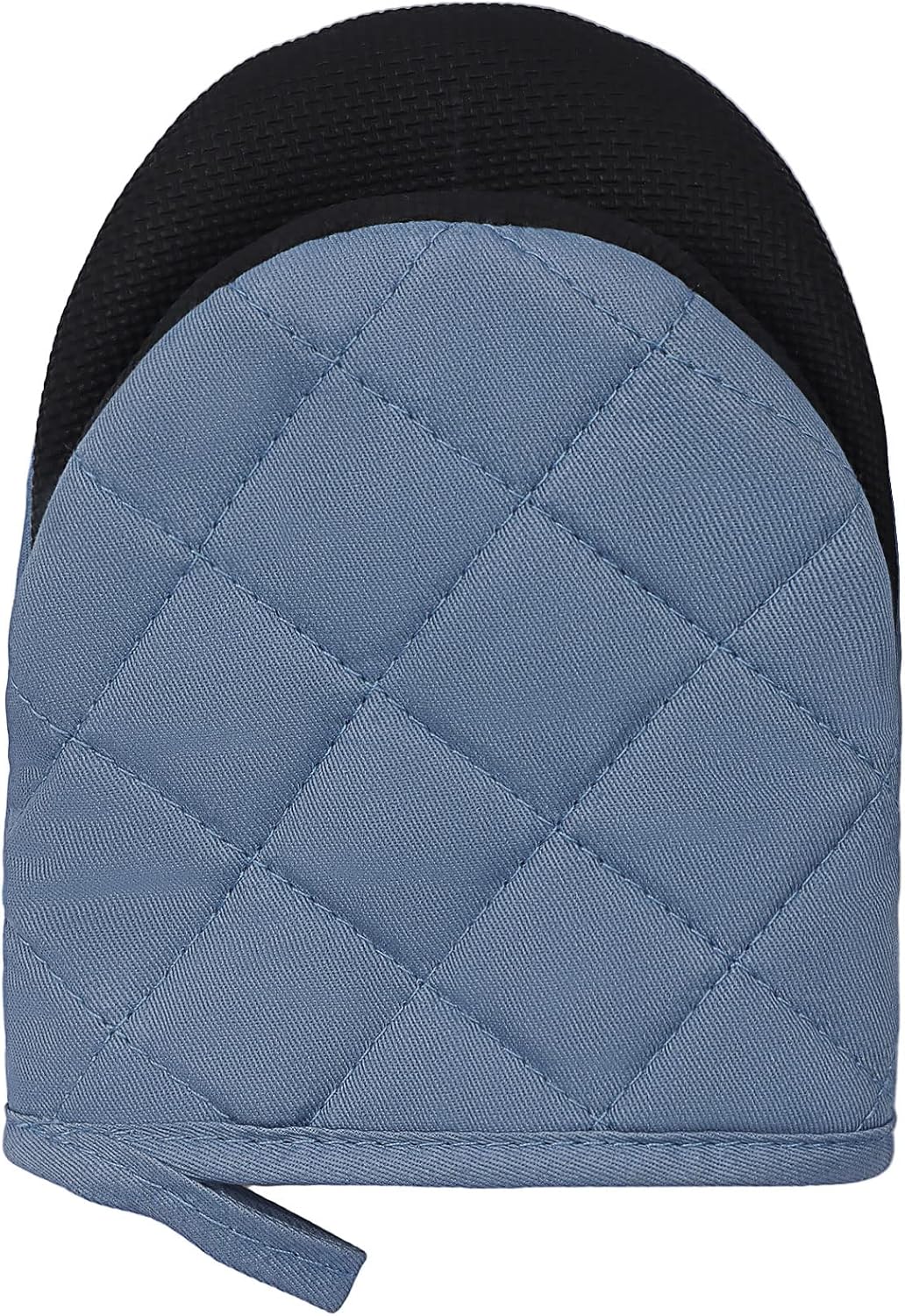 Goldmeet Mini Oven Mitts 2-Pack, 7"x5.5", 500°F Silicone Grip, Gray