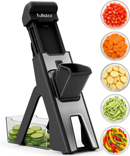 Fullstar Safer Mandoline Slicer for Kitchen Adjustable Veggie & Food Slicer