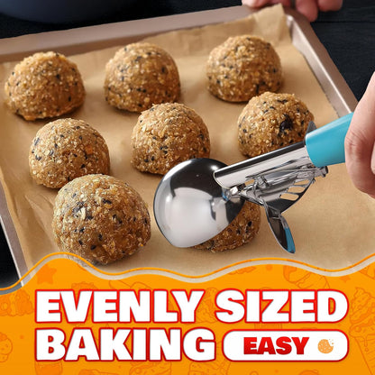 Cookie Scoops for Baking, Stainless Steel in #16, #20, #30