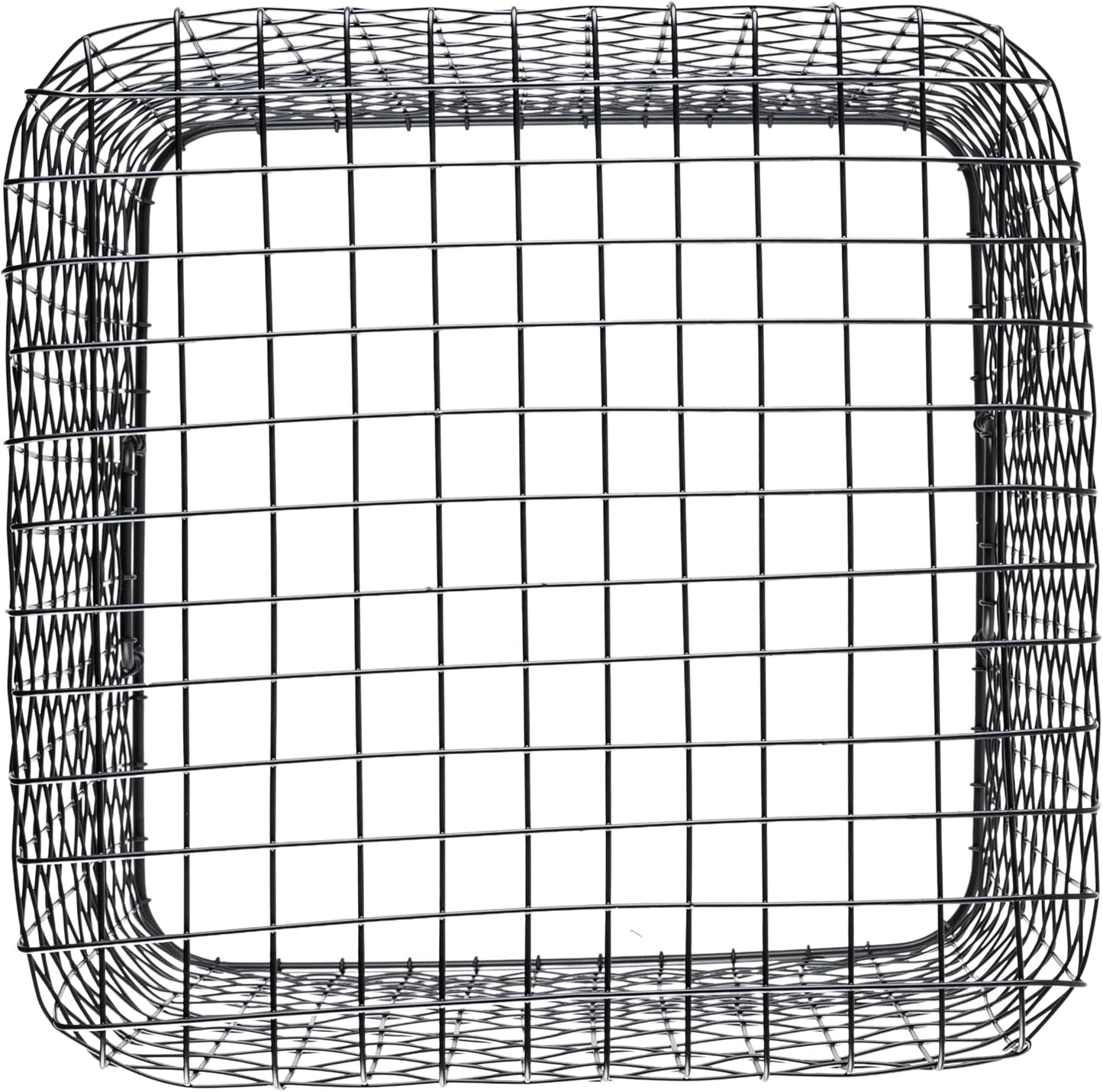 G.E.T. WB-315-MG Heavy Duty Iron Wire Utility Storage Basket/Bin with Handles, 11" x 8" x 8"