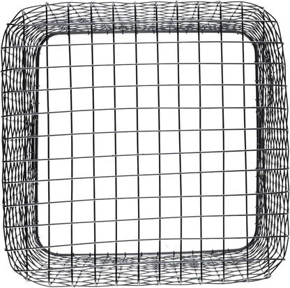 G.E.T. WB-315-MG Heavy Duty Iron Wire Utility Storage Basket/Bin with Handles, 11" x 8" x 8"