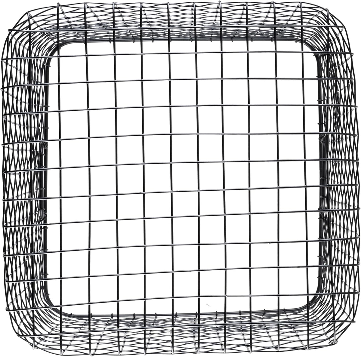 G.E.T. WB-315-MG Heavy Duty Iron Wire Utility Storage Basket/Bin with Handles, 11" x 8" x 8"